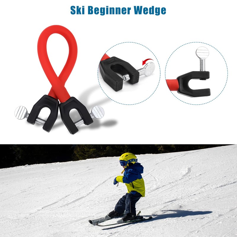 BOXOB Pack of 2 Ski Tip Connectors for Children, Ski