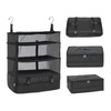 Jaugufiy Multi-layer Hanging Closet Storage Bag Hanging Travel Shelves Suitcase