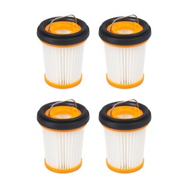 WV201 Wandvac Filter Replacement Filter Compatible with Shark WV201RGBRN WV201BK WV201BLBRN WV201WH WV201 Wandvac Handheld Vacuum ion W1 S87 cord-free WV200,WV205,WV220,QV201 Part # XHFWV200 (4 Pack)