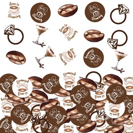250pcs Coffee Theme Confetti, Love is Brewing Bridal Shower Baby Shower Coffee Theme Party Confetti Wedding Engagement Party Decoration