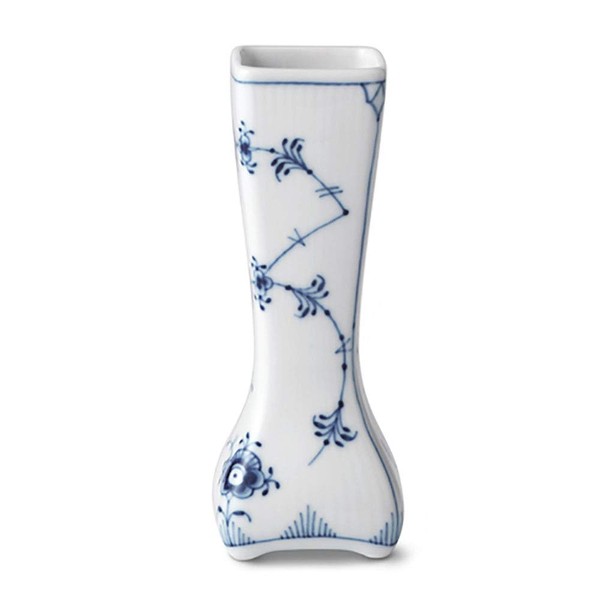 Royal Copenhagen Blue Fluted Plain Small Flower Base Vase Height 5.9 inches (15 cm) Wedding Gift 1027455
