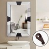 Jiozermi 60 Pcs Glass Window Retainer Clips Kit, Brown Mirror