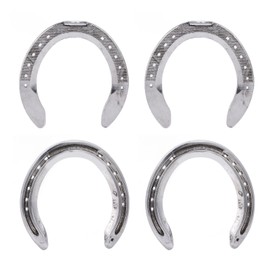4pcs Horseshoes Aluminum Alloy Light Weight Reliable Practical Horse Riding Accessory for Racecourse Farm No. 6