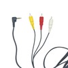 JZK 3.5mm male to 3 RCA male stereo audio cable,