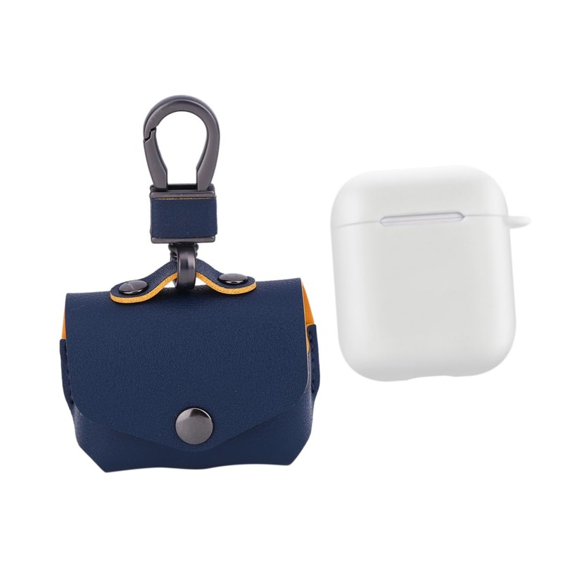 jojofuny 3pcs Protective Case Cover for Wireless Earphone Leather Bag