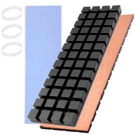 M.2 Heatsink Hodyludy 70x20x3mm Graphene Coating Copper Heat Sink for Cooling 2280 M2 SSD NGFF SSD NVME SSD Laptop, with Silicone Based Thermal Pad