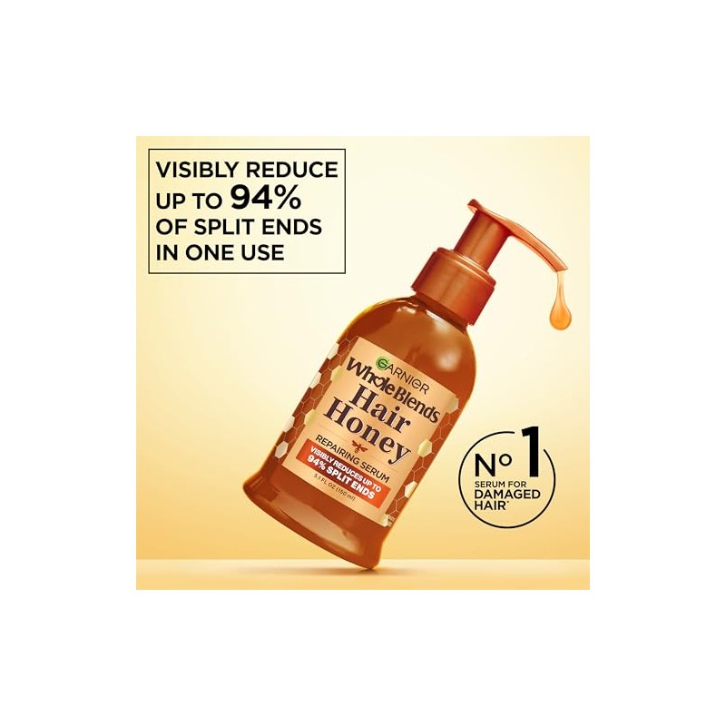 Garnier Whole Blends Honey Treasures Hair Honey Repairing Serum for
