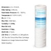 Geekpure 10 Inch PP Wound String Spun Sediment Replacement Filter