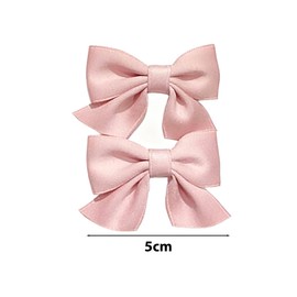 LOHGOU Set of 2, Red Ribbon, Hair Clip, Small, Children's, Barrette, Hakama, Graduation Ceremonies, Weddings, Recitals, Yukata, Outfit, Hair Accessories (Red)