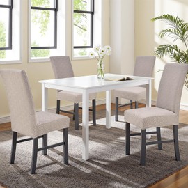 Alishomtll Stretch Chair Covers, Set of 4, Universal Chair Covers for Swing Chairs, Jacquard Dining Room Chairs Cover, Washable, Removable Chairs, Protection for Kitchen, Banquet, Wedding, Party