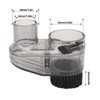 CNC Router Dust Shoe 52mm Diameter Transparent Design Nylon Brush