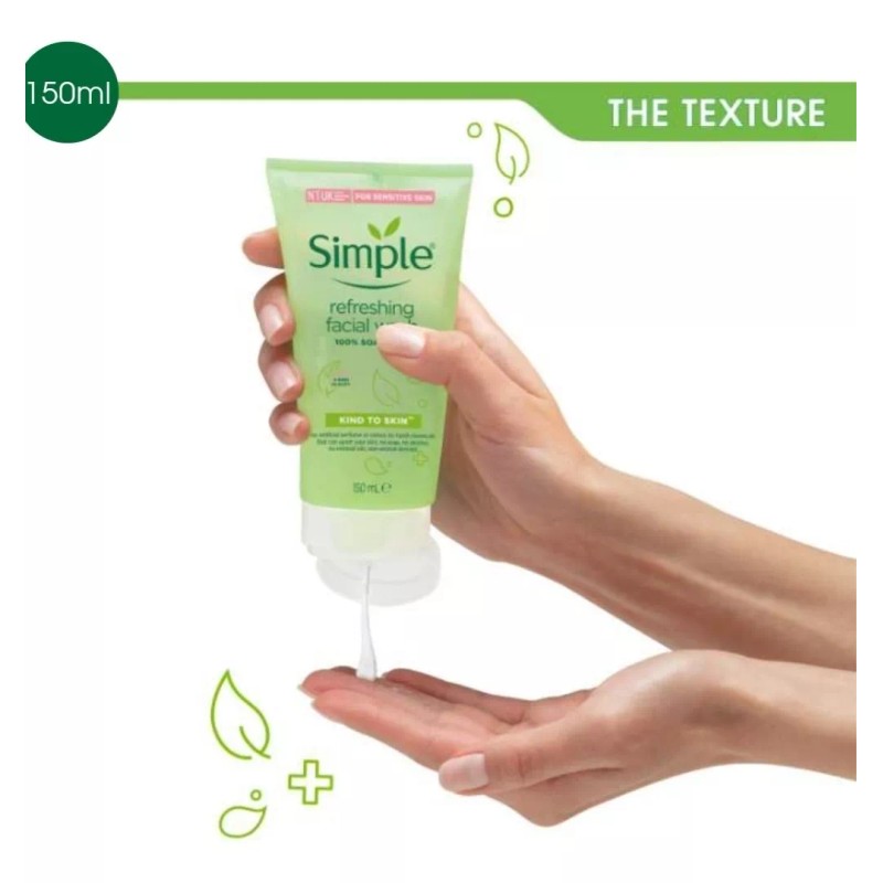 Simple Gel Refrescante De Limpieza Facial Simple