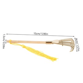 IWOWHERO Meditation Rake for Zen Garden Mini Zen Garden Metal Tooth Rake for Tabletop
