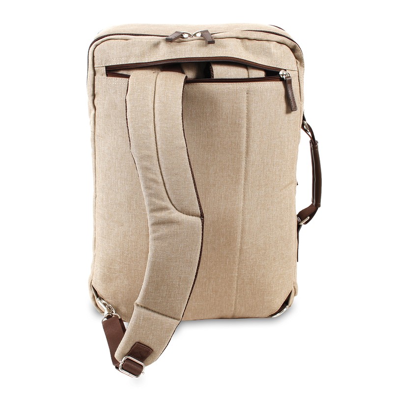 J World New York Station Laptop Backpack, Sand, One Size