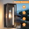 Slypadan 15" Large Outdoor Light Fixture Wall Mount, Distressed Brown