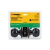 Hermex BAL-NE-BPB Cerradura esfera, cil baño negro