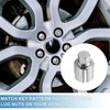 A ABSOPRO Wheel Lock Lugnut Type I Anti-theft Screw Nut