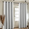 COSVIYA 100% Blackout White Linen Curtains & Drapes 72 Inch