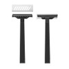 WARRIOR Disposable Razor, Black Disposable Steel Blade for Cleaning Men/Women,