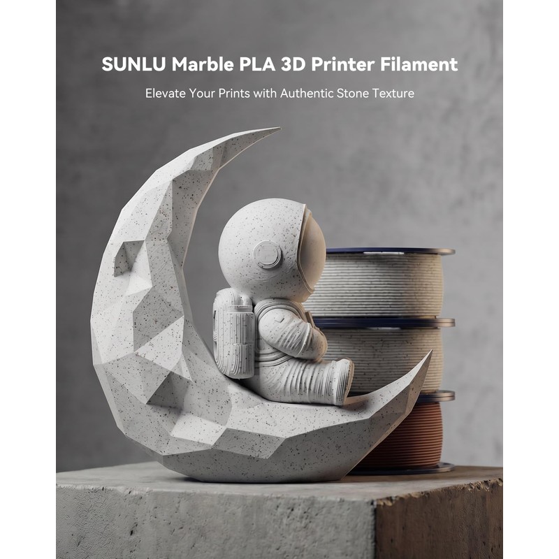 SUNLU Marble PLA Filament 1.75mm, Forest Green Marble
