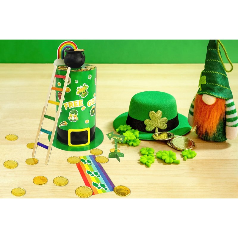 JUESMOS St Patrick's Day Leprechaun Trap Kit for Kids St
