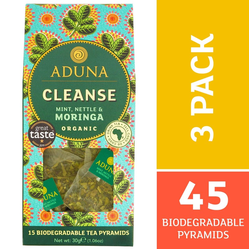 Aduna Organic African Super-Tea, Mint, Nettle and Moringa Tea, 34