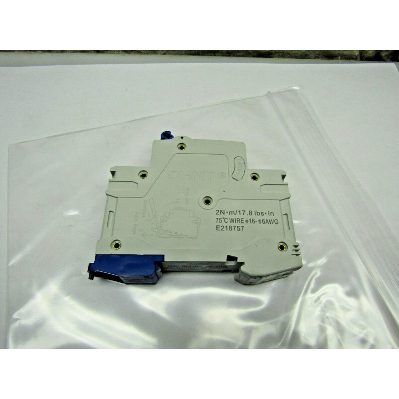 Chint NB1-63 B6 6amp Circuit Breaker 1-Pole, Din Mount