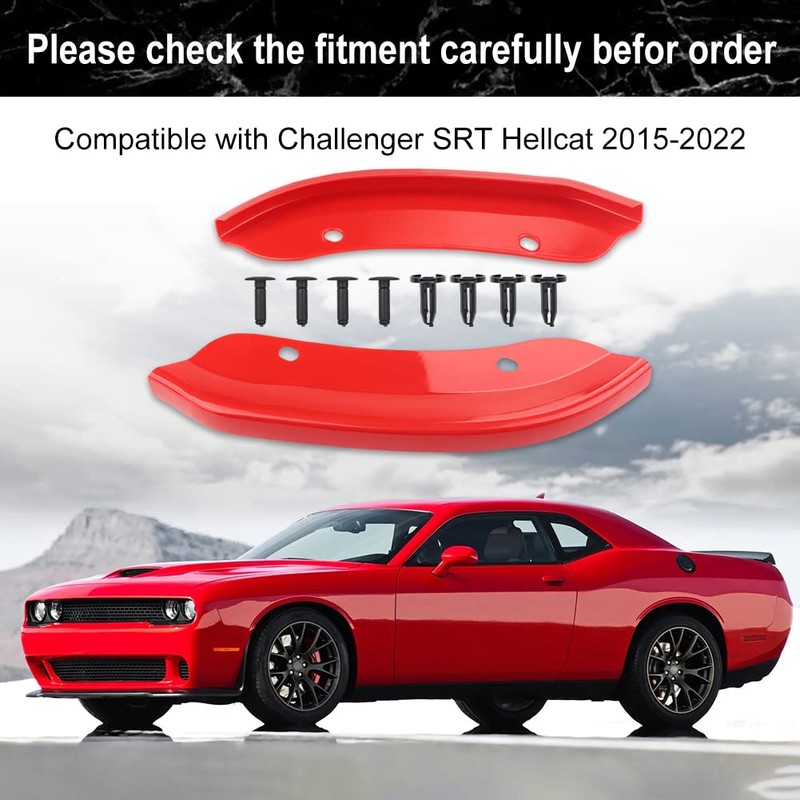 JDMON Front Bumper Lip Splitter Protector Compatible with Dodge Challenger