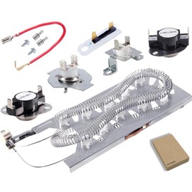 𝐔𝐩𝐠𝐫𝐚𝐝𝐞 YMEDX700XL0 YMEDX700XW0 MEDX700AG1 YMEDB835DW4 MED8200FC1 MEDX500XW1 Dryer Heating Element kit Replacement for Maytag Dryer Include Thermostat, Thermal Fuse