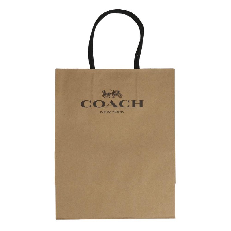 Coach F78675 QBTN2 QB/Tan Key Case with Box and Paper