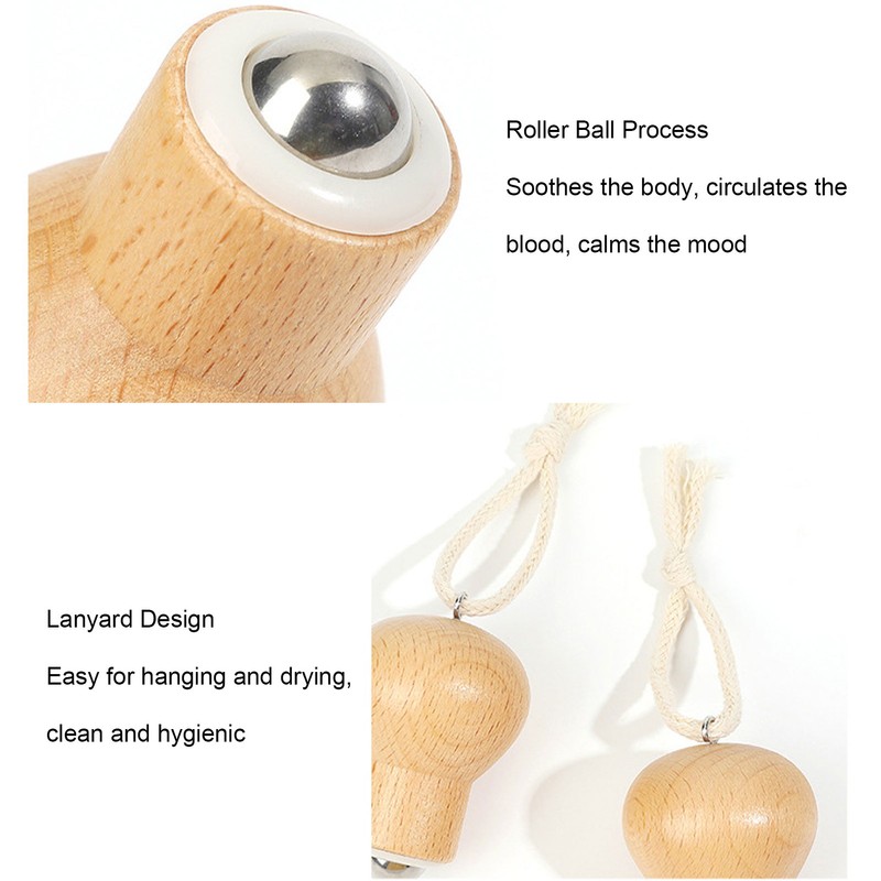 2PCS Facial Massage Roller with Lanyard Cold and Hot Use