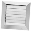 TEHAUX Stainless Steel Vent Grille with Adjustable Louvers Rainproof Wall
