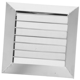 TEHAUX Stainless Steel Vent Grille with Adjustable Louvers Rainproof Wall Exhaust Vent Cover for Kitchen Bathroom Easy to Clean High Efficiency Ventilation Opening