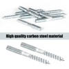 Jinsion Pack of 10 hanger bolts M8 x 60 mm,