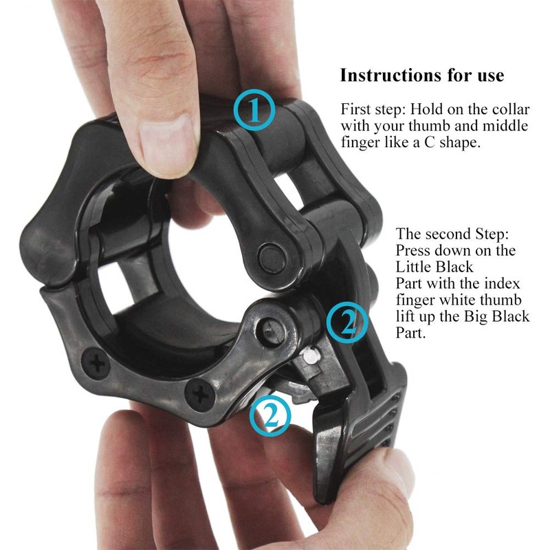 ValueHall 2" Barbell Collars- Quick Release Set of 2 Weight