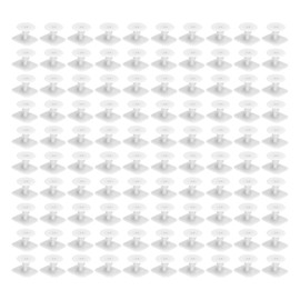 100 Pcs Blank Ear Tags Square Livestock Animal Identification Cattle Earring Marker for Pigs White