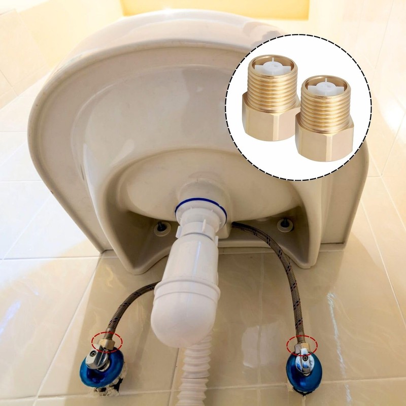 Pack of 2 Brass Check Valves 3/4 Inch, 3/4 Inch