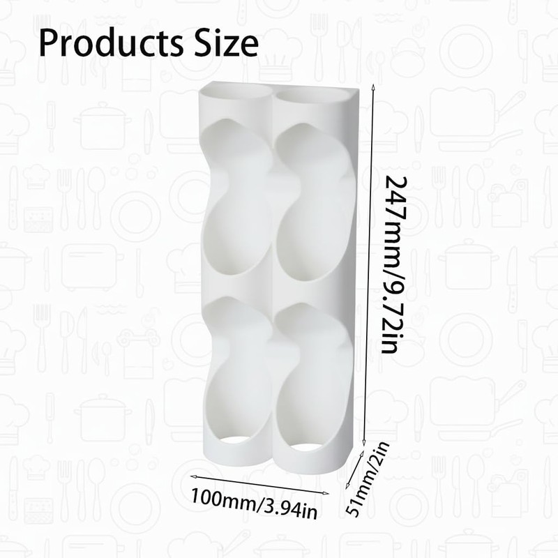 Under Cabinet Kitchen Roll Holder Organizer - Modular Wall Mounted