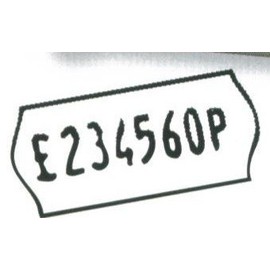 kilk - 10 Rolls 26mmx12mm White Price Labels for Pricing Guns