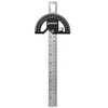 Umei Precision Angle Measuring Ruler, 31cm Stainless Steel, Solid Construction