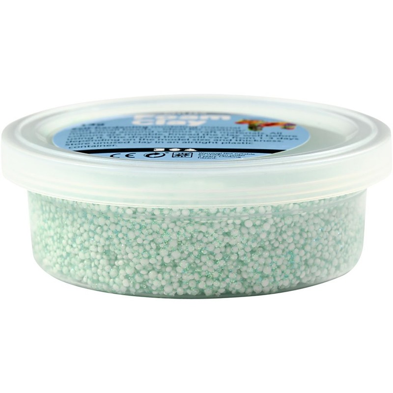 Creativ 6 x 20 g Foam Clay Assorted Colours Glitter