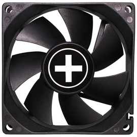 Xilence XPF80.W 80 mm Quiet Case Fan, Small 3PIN, 4PIN Male, Easy Installation, 300 mm Cable Length, Hydro Bearing, Good and Cooling Airflow in Office/Home/Server PC, Black