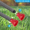 PATIKIL Golfball-Retriever Greifer, 10 Stück Golfball-Saugnapf-Greifer Gummi Puttergriff-Picker-Upper-Werkzeug für Golfer