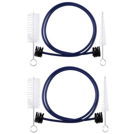 2PCS Trumpet Cleaning Care Kit Mouthpiece Brush Valve Brush Flexible Brush Set for Trumpet Mouthpiece