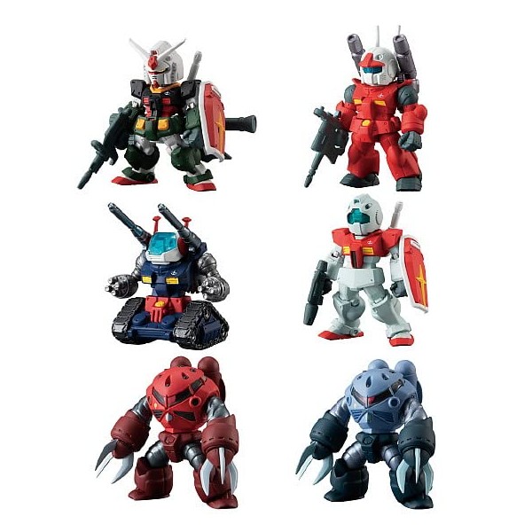 FW GUNDAM CONVERGE OPERATION JABURO (Complete Set of 6 Types) *This is not a box of 10, Candy Toy, Gum (Mobile Suit Gundam Series)