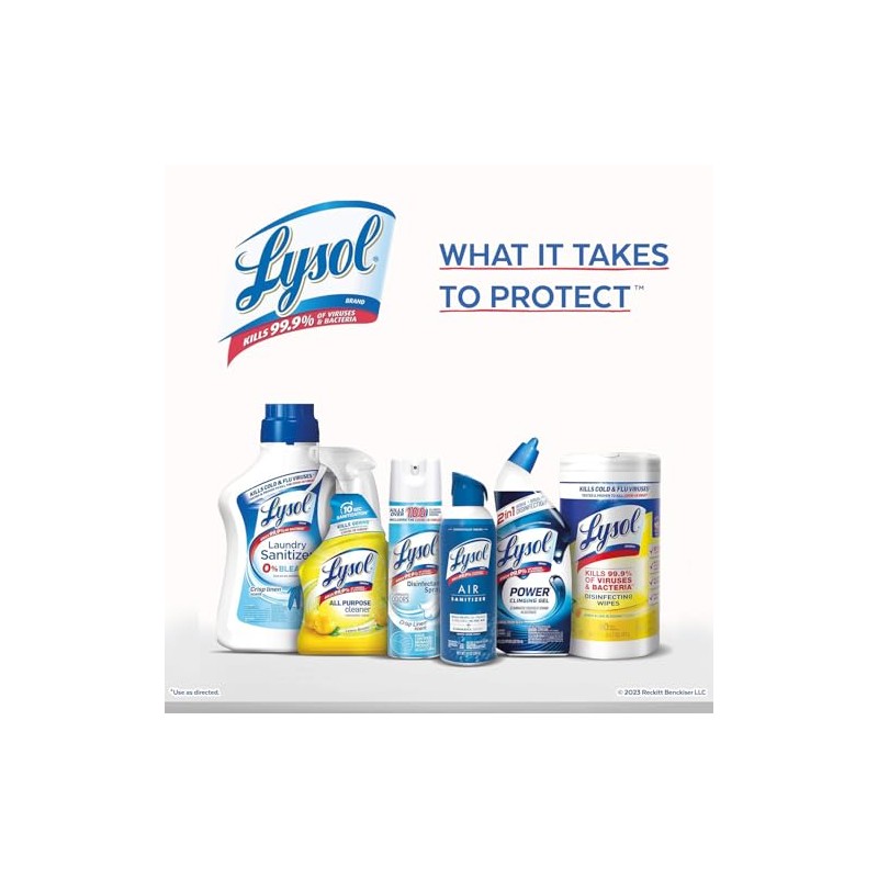 Lysol Limpiador automático para inodoro de gel, mango e hibisco,