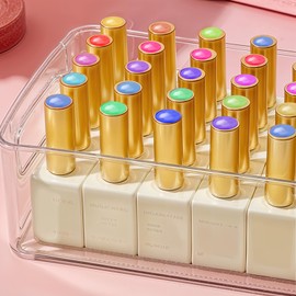 240pcs Nail Polish Swatch Dots, Round Transparent Nail Art Color Display Chart with Adhesive Sticker False Nail Display Tips Box-packed for Bottles Colorful Polish DIY Training Practicing Displaying