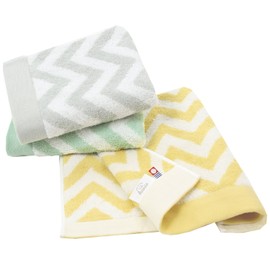 Imabari Towel Certified Face Towel Hiorie (Hiorie) Slow 3-Piece Set, Assorted 3 Colors 01, Made in Japan, Imabari Brand, Absorbent, Nordic, 100% Cotton
