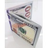 $100 Money Wallet. One Hundred Dollar Bill Printed Bi-Fold, Large