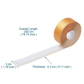 XhuangTech EVA Road Bike Handlebar Tapes, Bicycle Bar Tape, Cycling Handle Wraps (Gold)